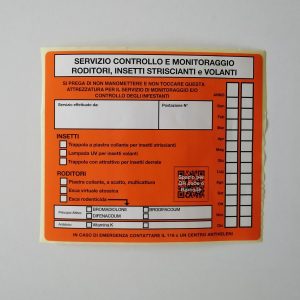 Cartello segnalatore monitoraggio HACCP