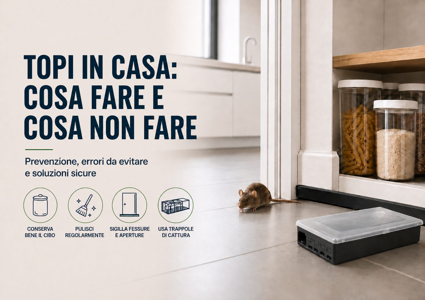 Topi in casa cosa fare e cosa non fare